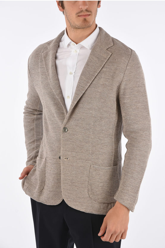 Lardini Knit Patch Pocket Blazer men Glamood Outlet
