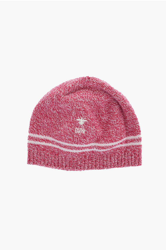 Dior Knitted Beanie With Embroidered Logo