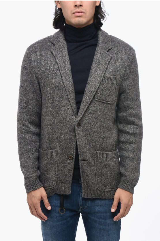 SUNHOUSE KNITTED BLAZER WITH HORN BUTTONS