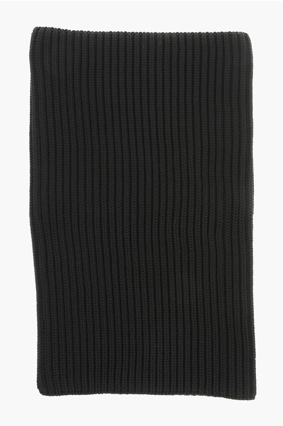 Alaïa Knitted Detroit Maxi-neck Warmer In Black