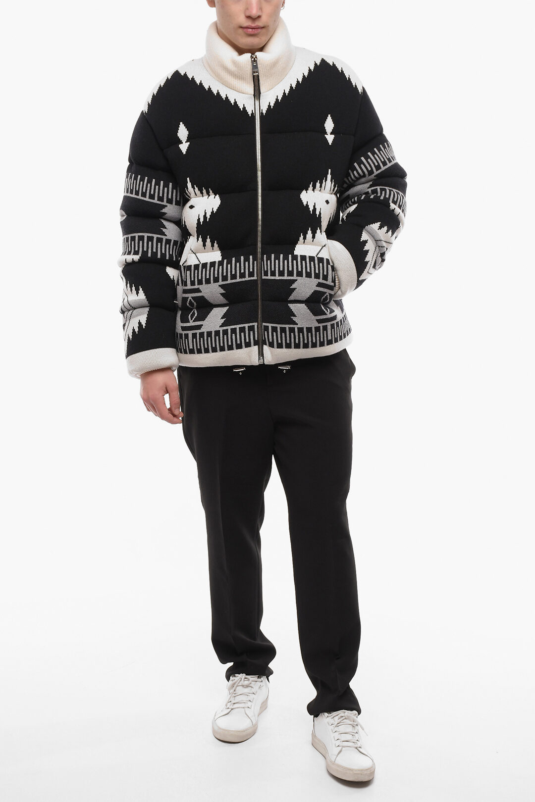 Alanui Knitted ICON Padded Bomber Jacket men - Glamood Outlet