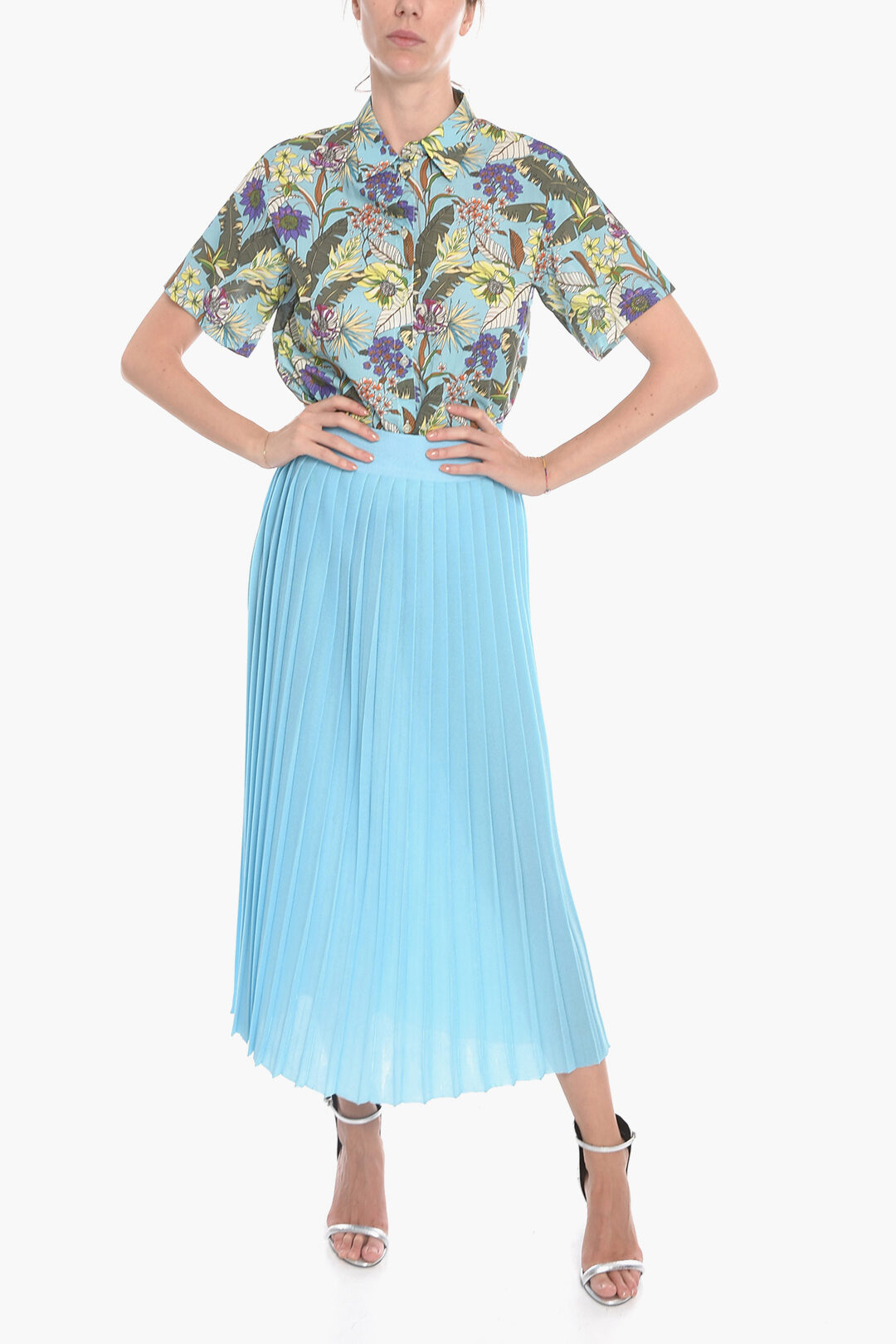 Altea Knitted Pleated Flared Skirt women - Glamood Outlet