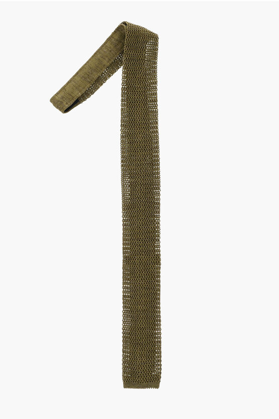 Knitted Silk Tie Si… - image