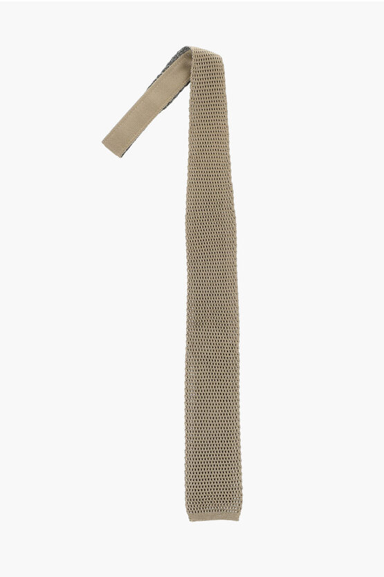 Knitted Silk Tie Si… - image