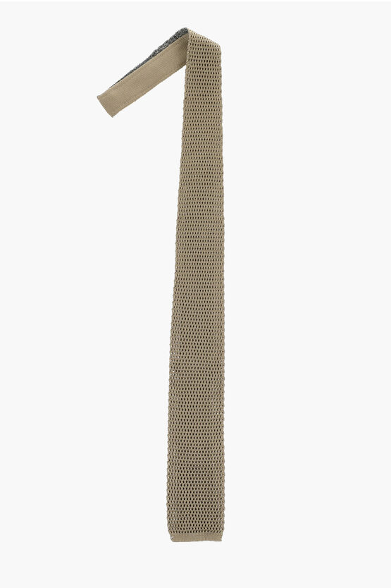 Knitted Silk Tie Si… - image