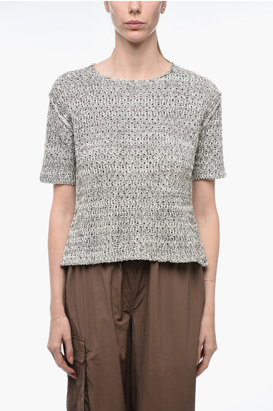 Shop Jil Sander Knitted T-shirt With Reverse Stitchings