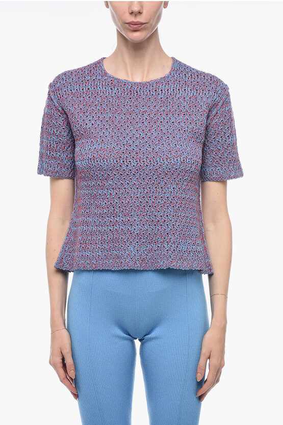 Shop Jil Sander Knitted T-shirt With Reverse Stitchings