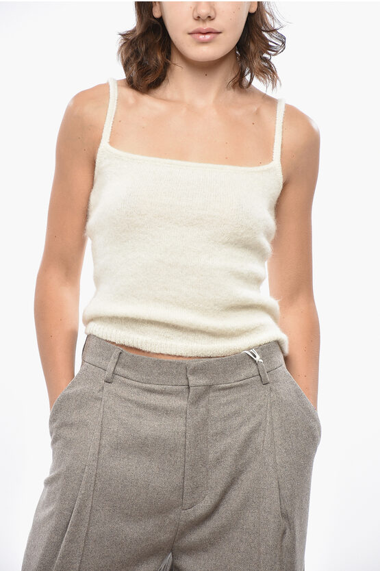 Magda Butrym Knitted Tank Top In White
