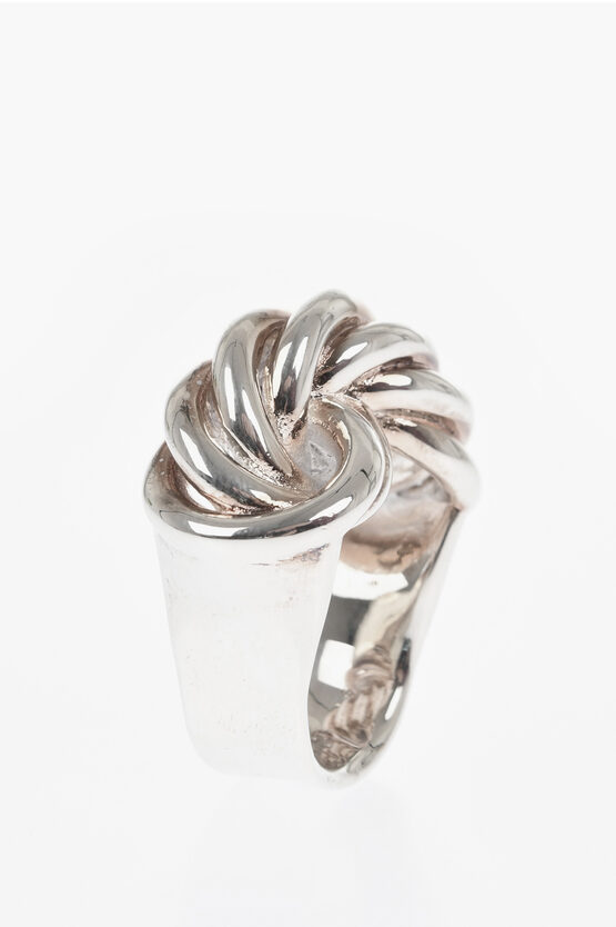 Jil Sander Knot Designed Brass Ring