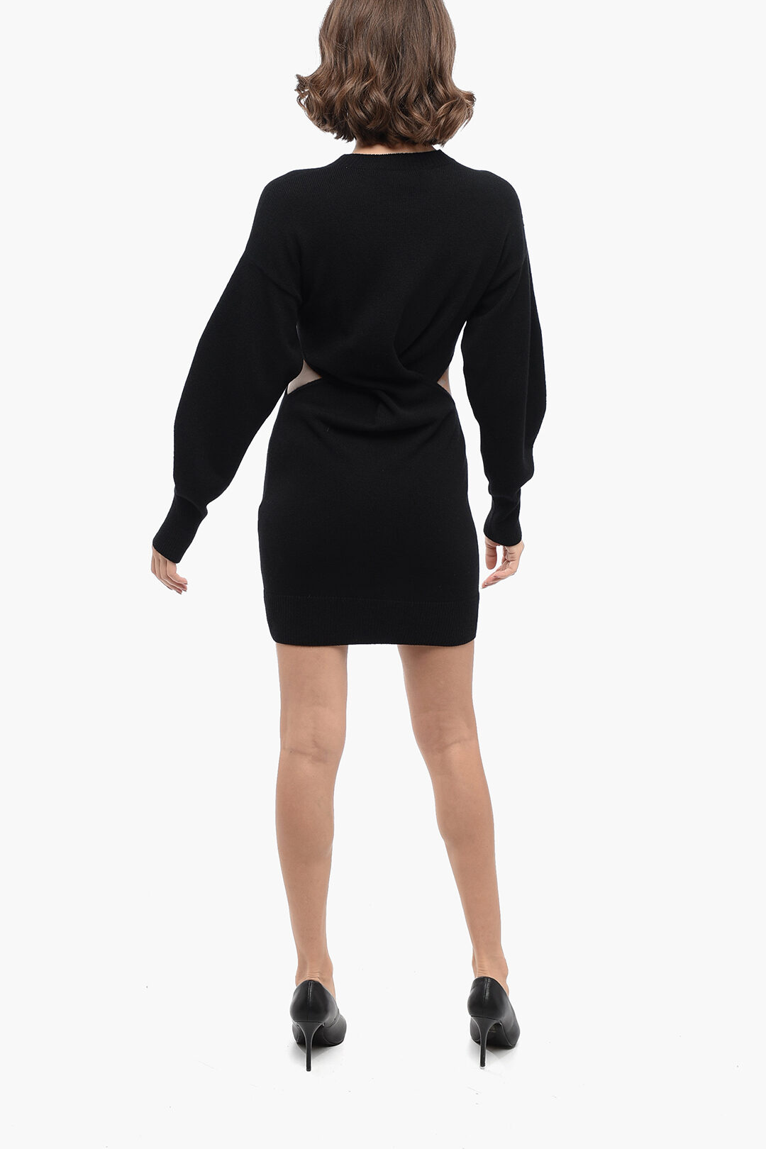Alexander McQueen Knotted Design Knitted Dress with Cut-outs women
