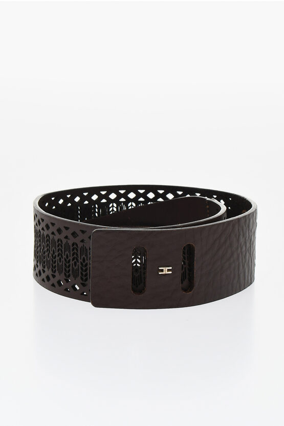 Elisabetta Franchi Knotted Perforated Belt