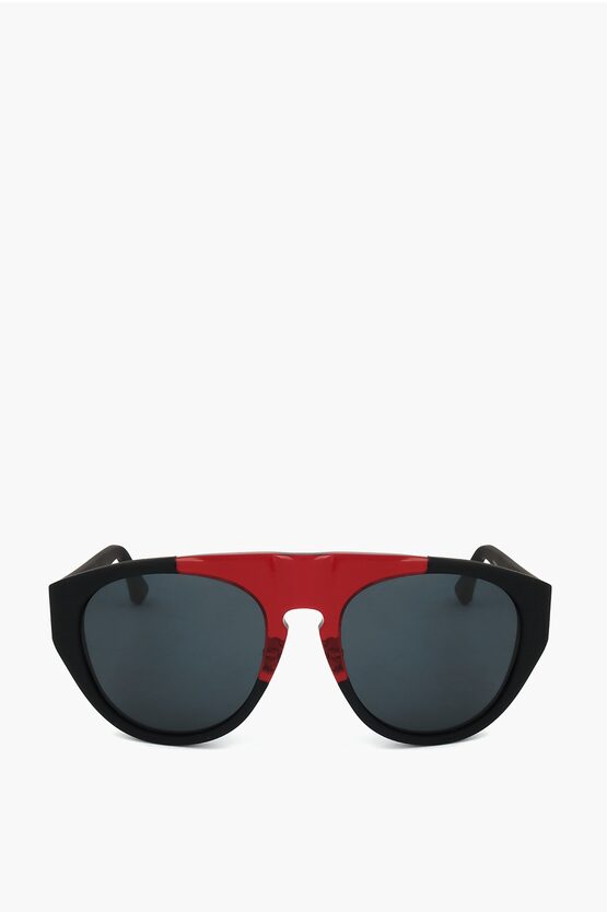 Linda Farrow Kris Van Assche Aviator Sunglasses With Two-tone Frame