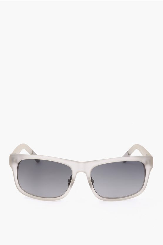 Linda Farrow Kris Van Assche Wayfarer Sunglasses With Matte Frame In White