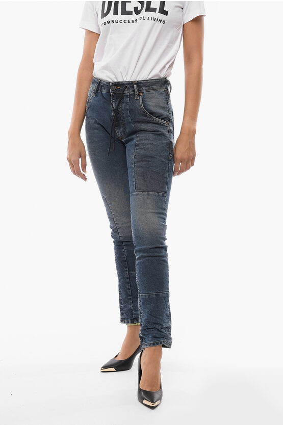 Diesel Krooley Jogger Denims With Stonewashed Effect