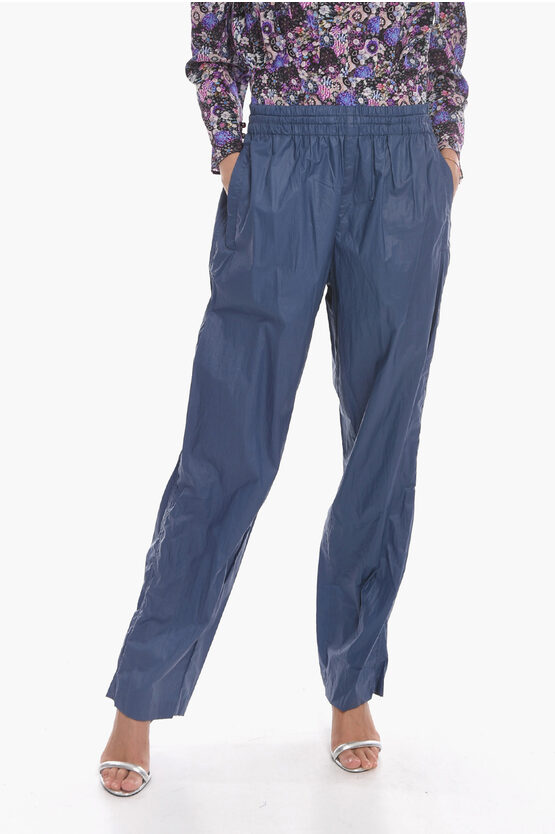 Isabel Marant Kylie Drop-crotch Trousers With Drawstring In Blue