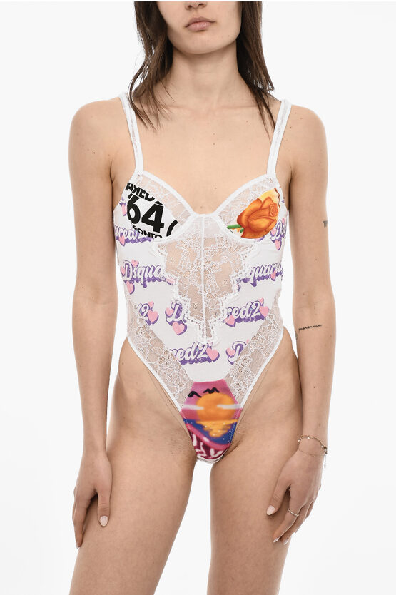 Dsquared2 Lace Printed Body