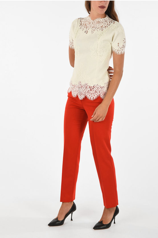 Tシャツ・カットソー ERMANNO SCERVINO CASHMERE AND LACE TOP _D445L714APIKT-51912__56640.