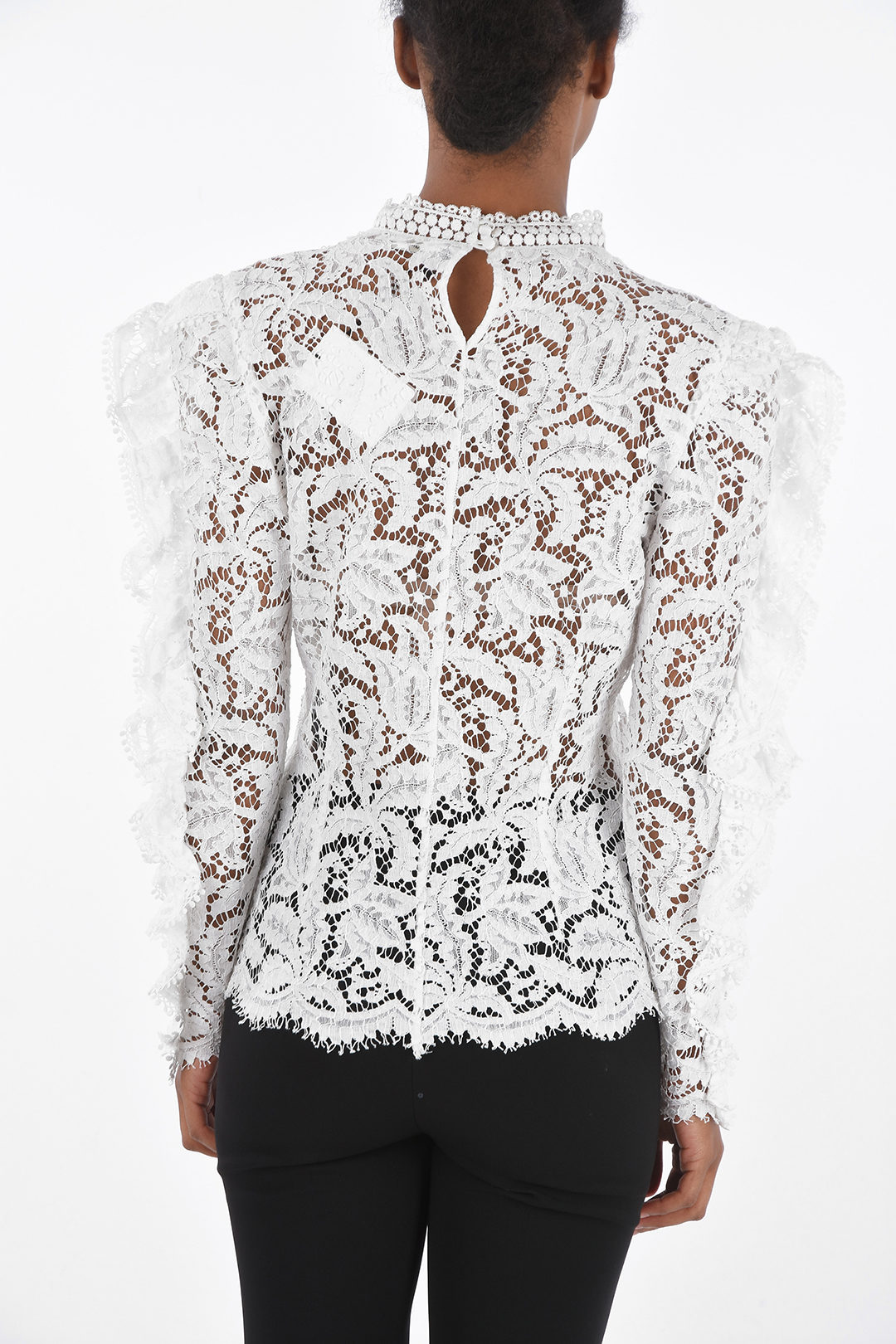 Isabel Marant Lace TORY Blouse with Ruffle Sleeves women - Glamood