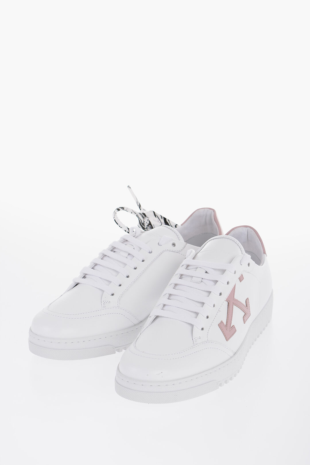 Off-White Lace-up ARROW CROSS Leather Sneakers women