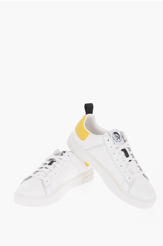 Shop Diesel Lace-up Clever Low Sneakers With Contrasting Detail