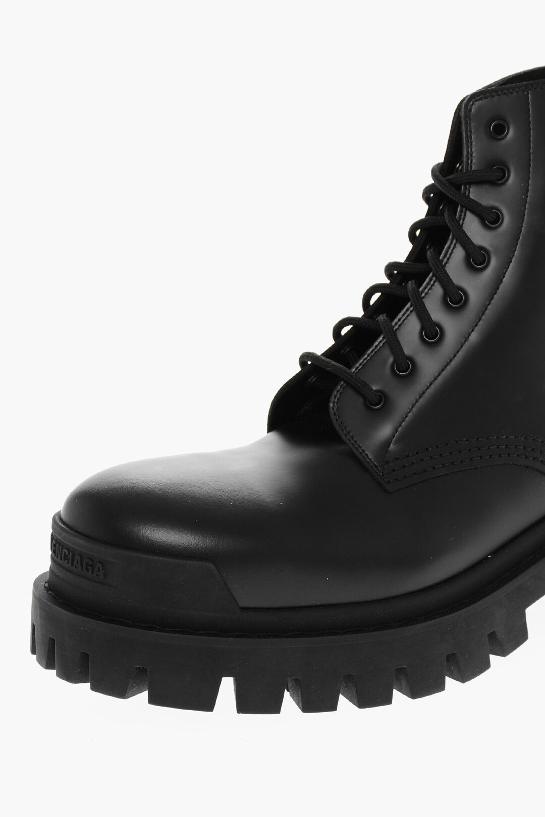 Balenciaga Lace-up Combat Leather STRIKE BOOTIE L20 Booties men