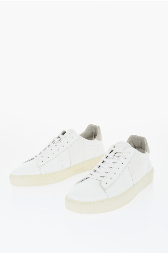 Lace-Up Court Leath… - image