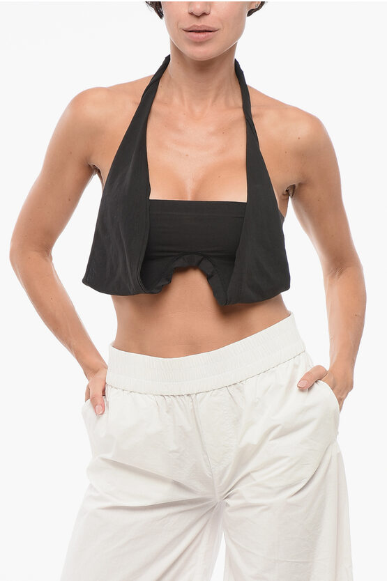 Lace-Up Cut Out Top… - image