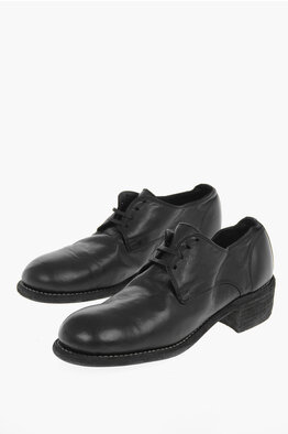 Guidi Lace-up Horse Leather Derby Shoes 3cm women - Glamood Outlet