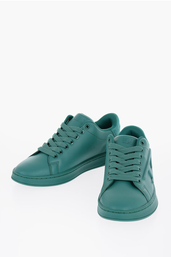 Shop Diesel Lace-up S-athene Sneakers With Embossed Logo