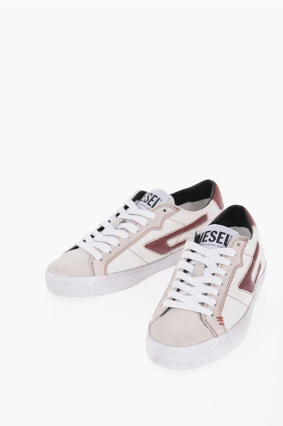 Shop Diesel Lace-up S-leroji Sneakers With Suede Detail