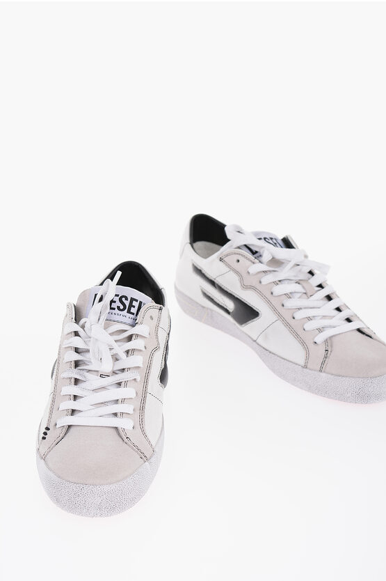 Shop Diesel Lace-up S-leroji Sneakers With Suede Detail