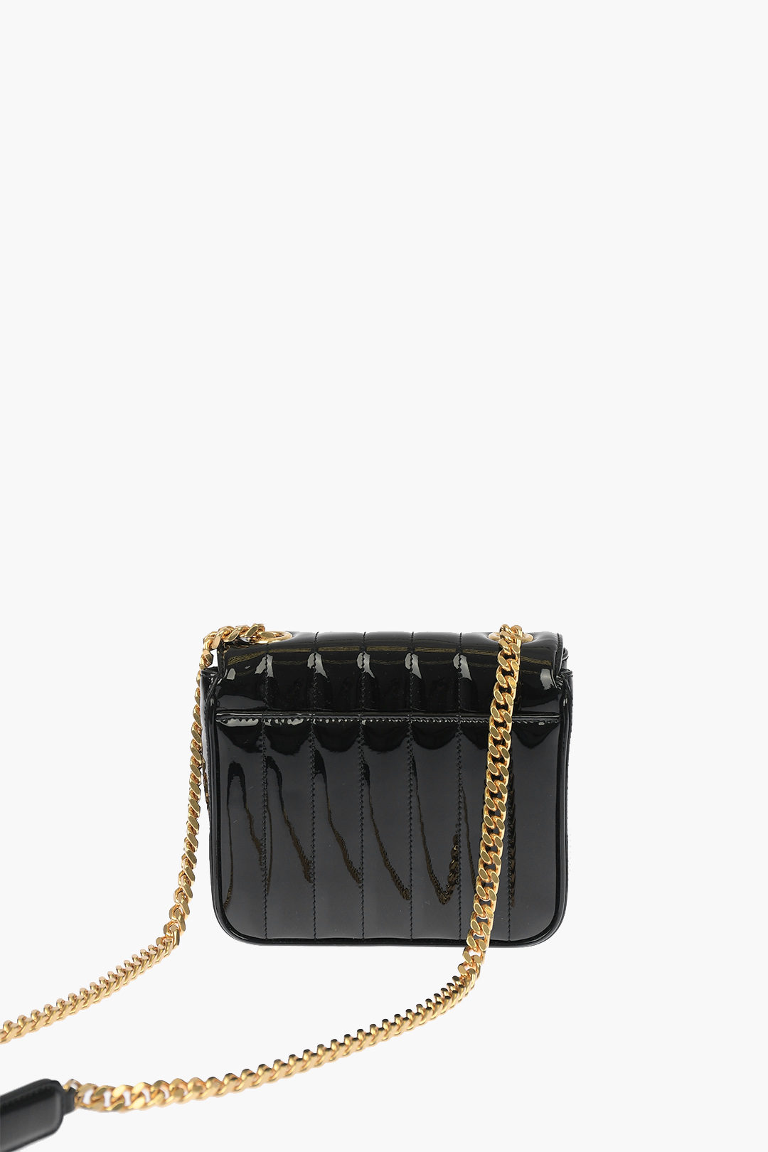 Saint Laurent Lacquered Quilted Leather VICKY Shoulder bag women ...