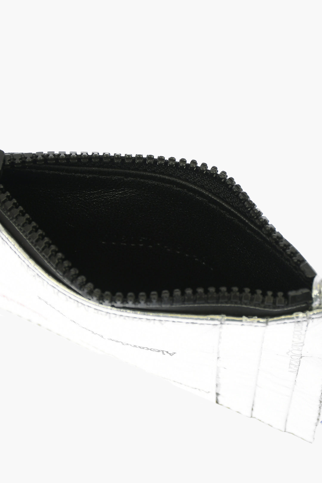 Alexander McQueen Laminate Leather Card Holder women Glamood Outlet