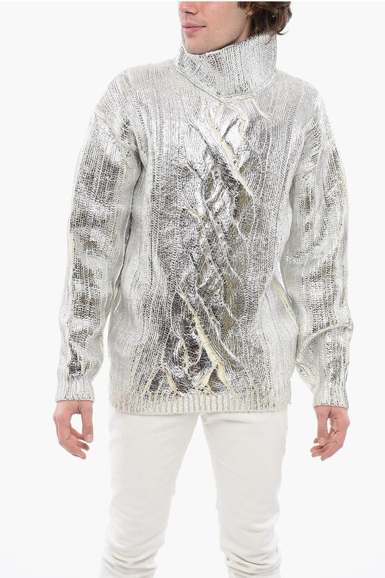 Balmain Brown Wool Sweater