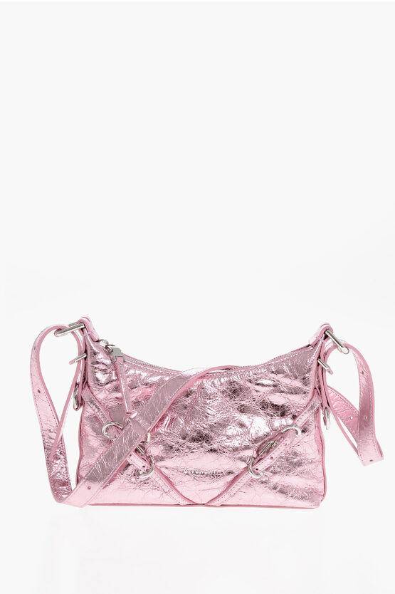 Givenchy Lamè Leather Voyou Shoulder Bag