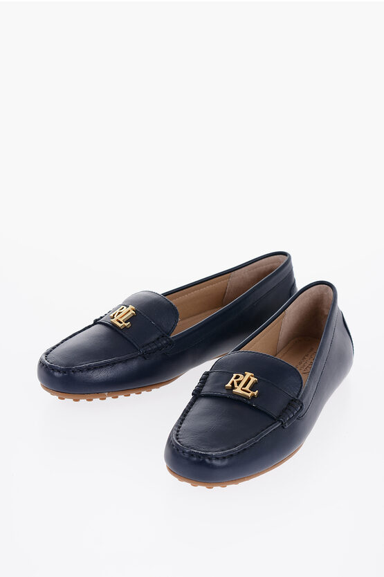 Polo Ralph Lauren Barnsbury Leather Loafers In Blau