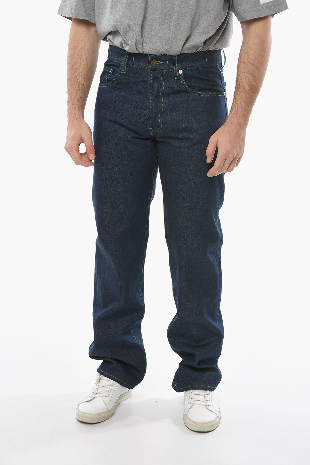Jacquemus LE SPLASH Dark Wash FRESA Denims with Visible