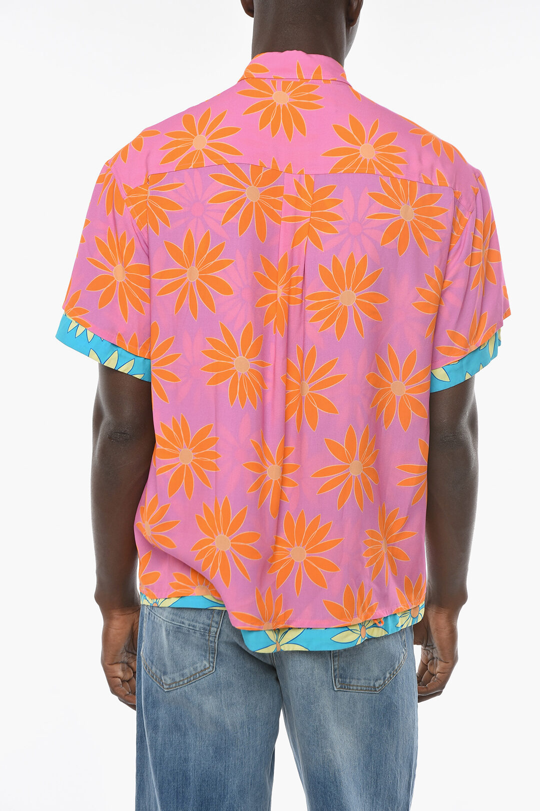 Jacquemus LE SPLASH Short-sleeved MELANCIA Floral Patterned Shirt