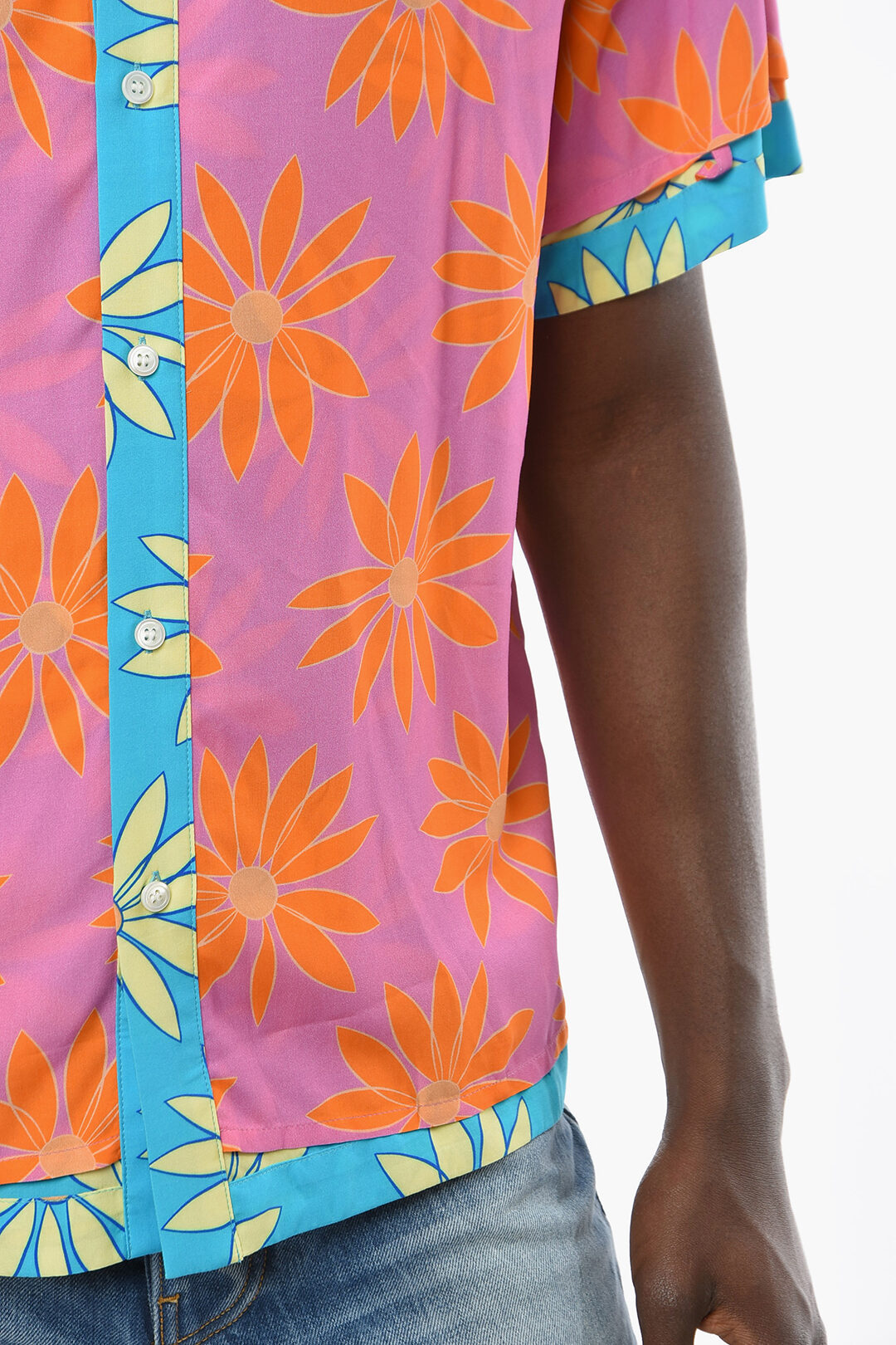 JACQUEMUS LE SPLASH 半袖フラワープリントシャツ JACQUEMUS LE SPLASH フラワープリント半袖シャツ
