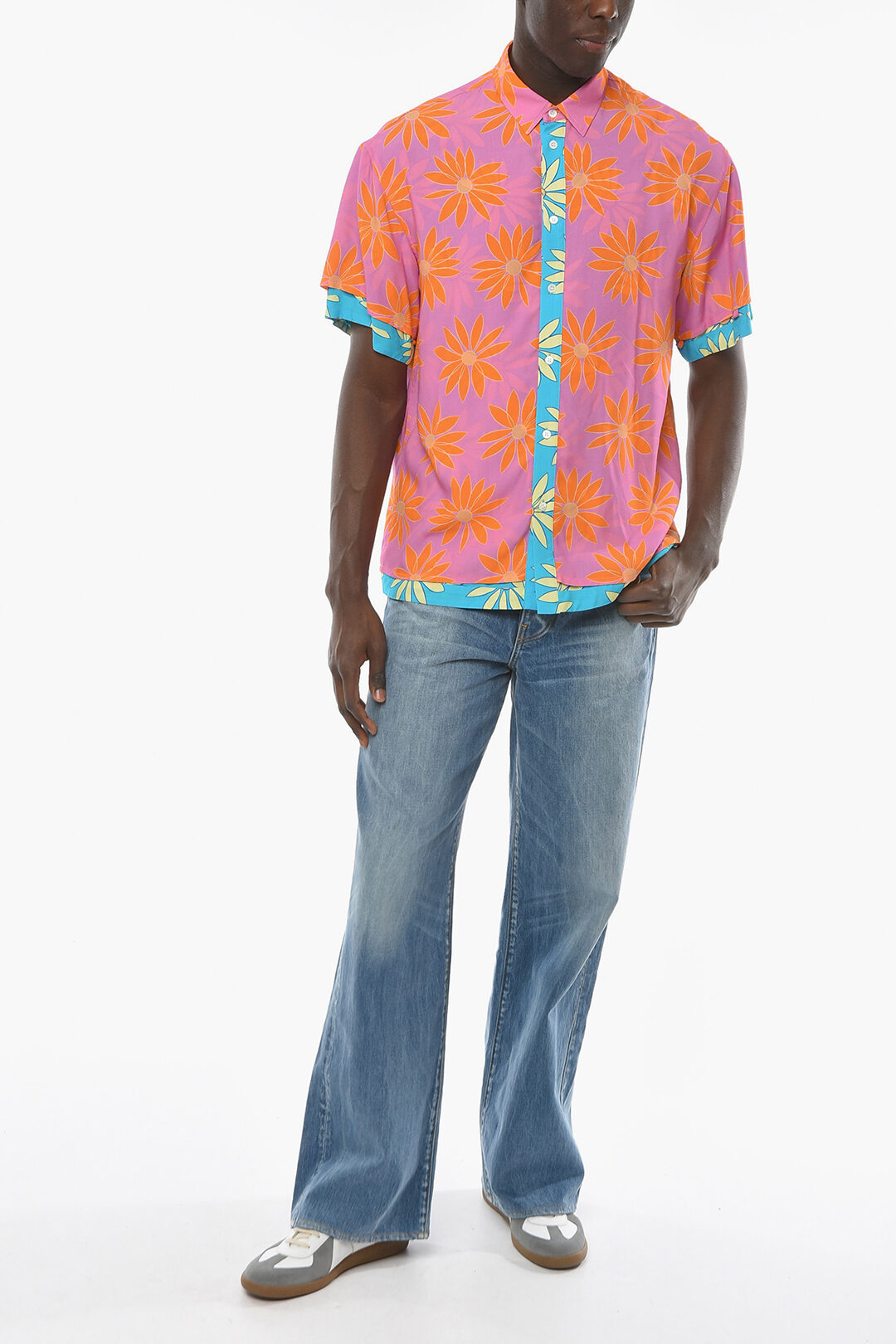 JACQUEMUS LE SPLASH 半袖フラワープリントシャツ JACQUEMUS LE SPLASH フラワープリント半袖シャツ Jacquemus