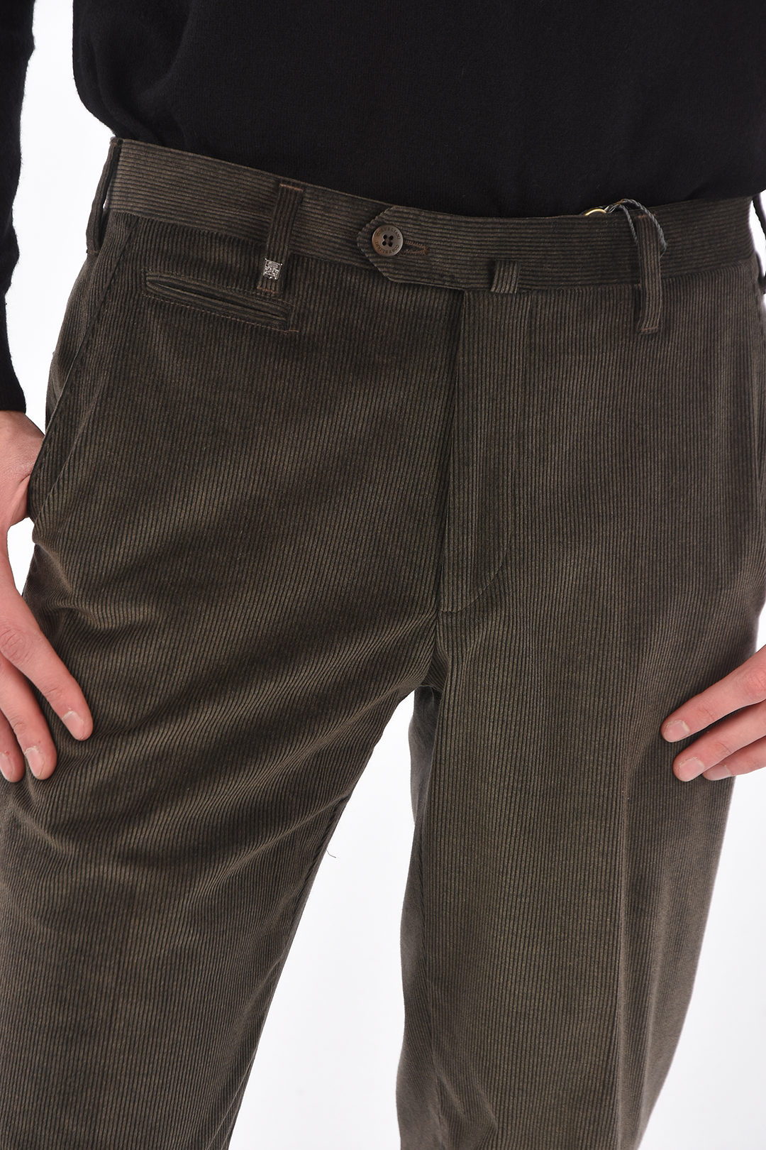 Corneliani LEADER Corduroy Pants men - Glamood Outlet