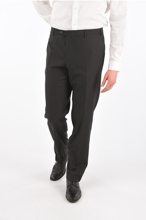 Corneliani Leader Popeline Virgin Wool Pants