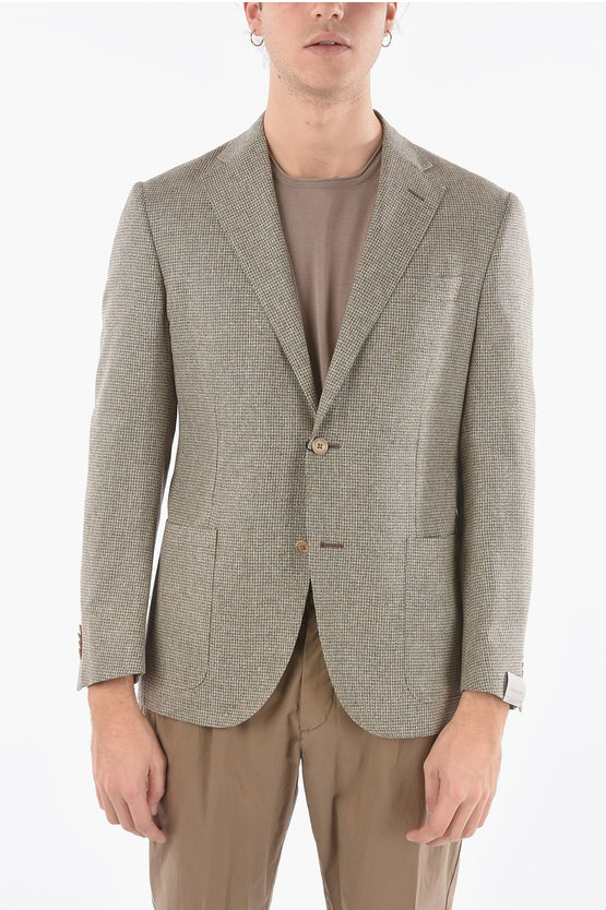 Corneliani Leader Soft Patch Pocket 2-button Blazer In Gray