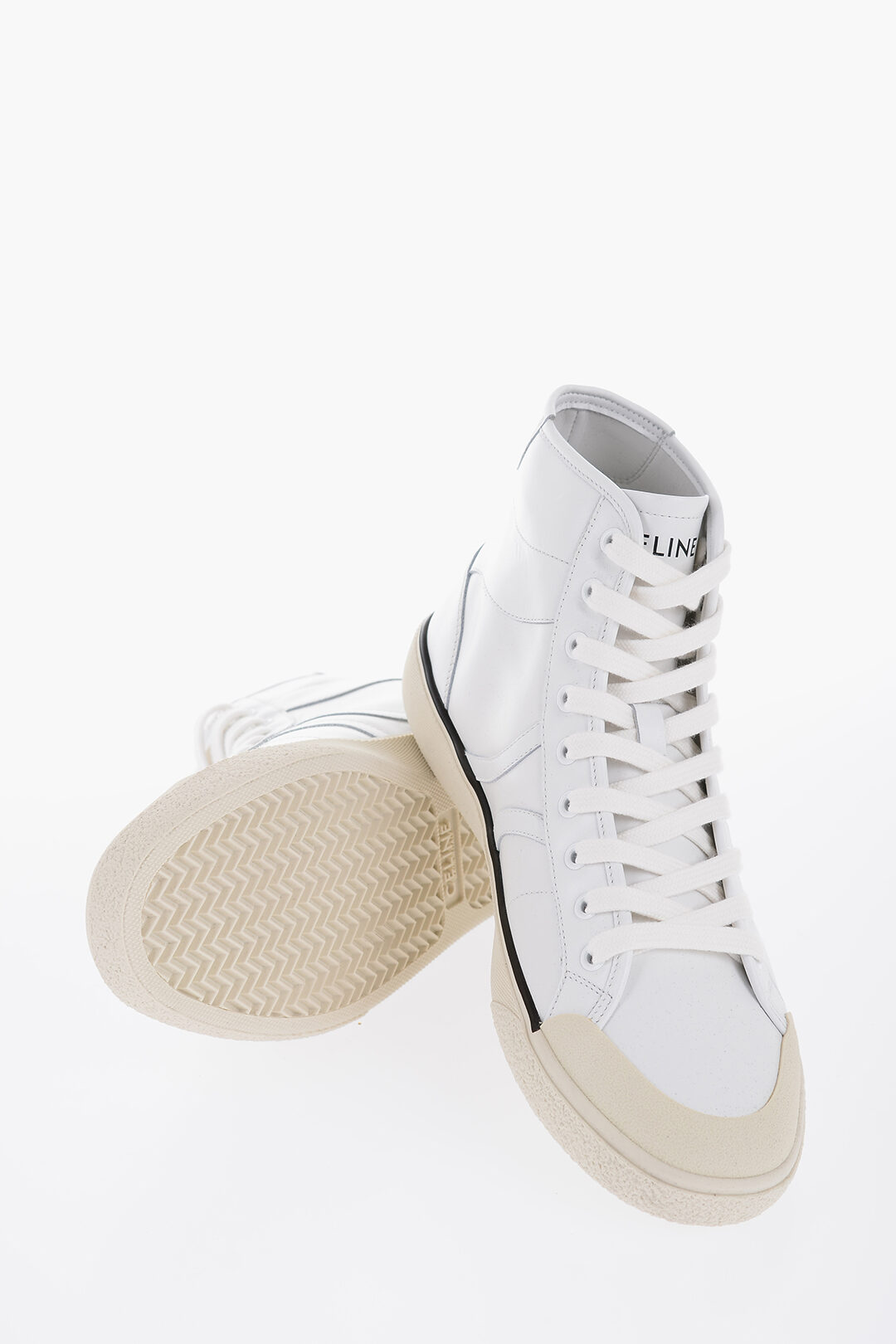 Celine Leather ALAN High-Top Sneakers men - Glamood Outlet