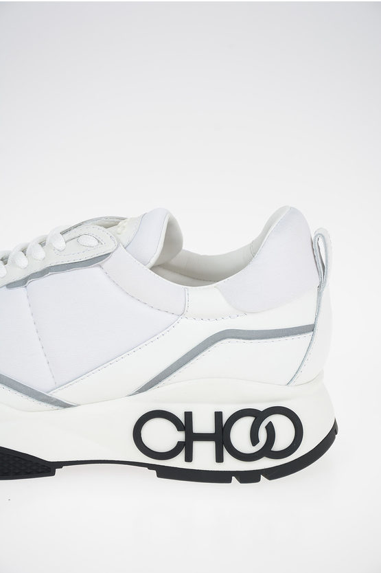 Jimmy Choo Leather and Fabric RAINE Sneakers women Glamood Outlet
