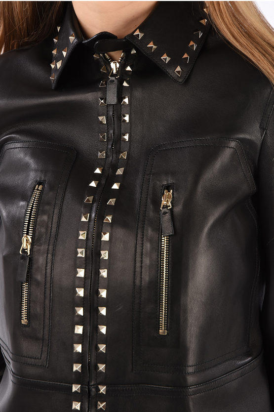 valentino studded leather jacket