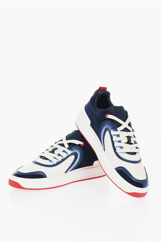 Balmain Leather And Suede B Skate Low-top Sneakers In Multi
