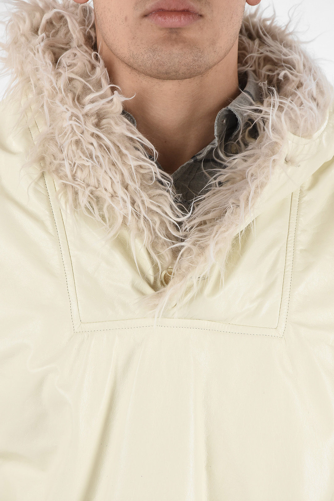 shearling hoodie mens
