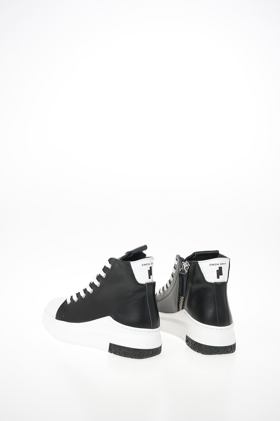 Cinzia Araia Leather ARAIA 74 High Top Sneakers women - Glamood Outlet