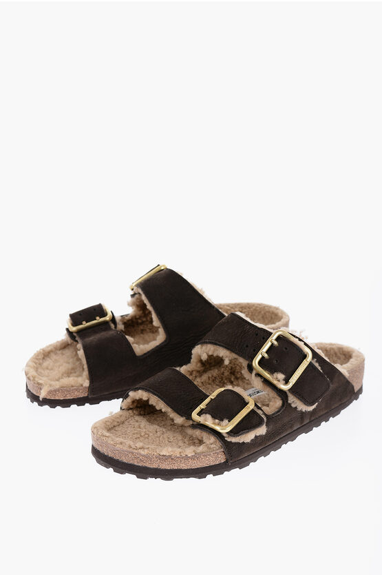 Shop Birkenstock Leather Arizona Sandals With Double Buckle